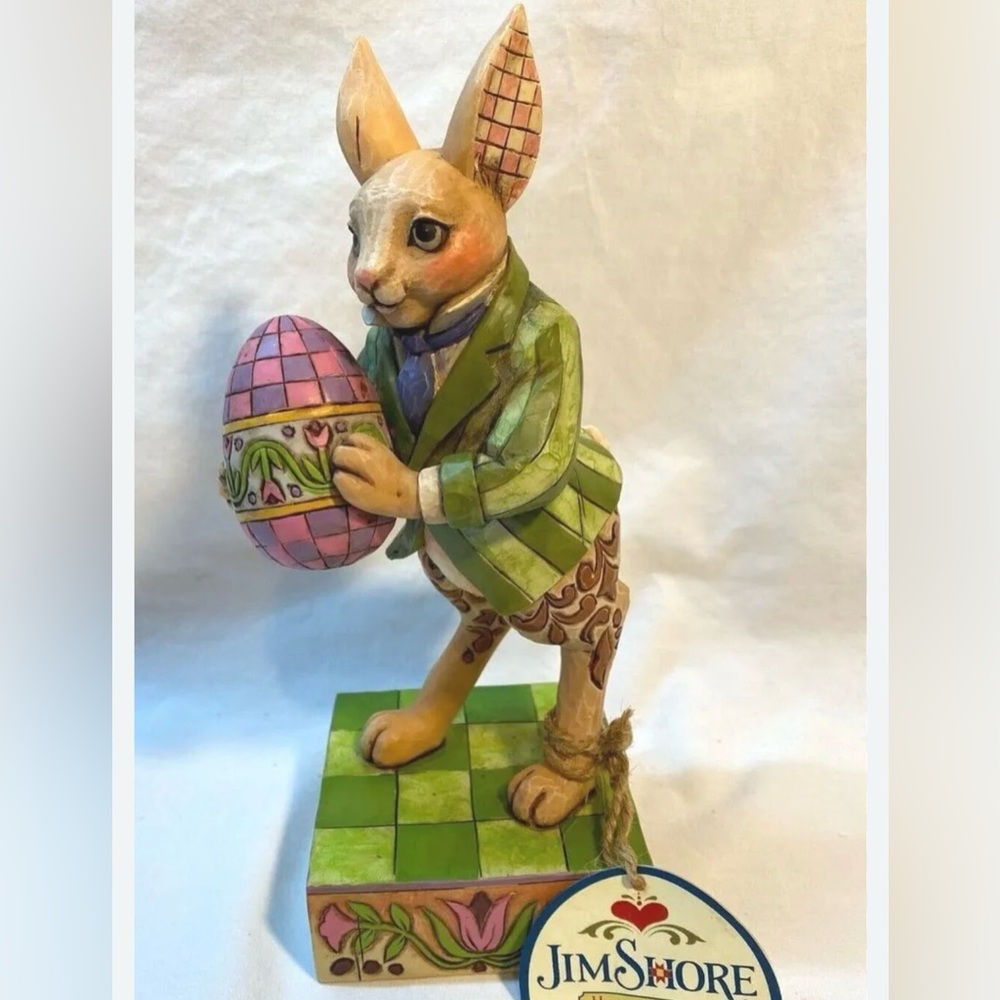NWT, in box, Jim Shore colorful delights Easter bunny